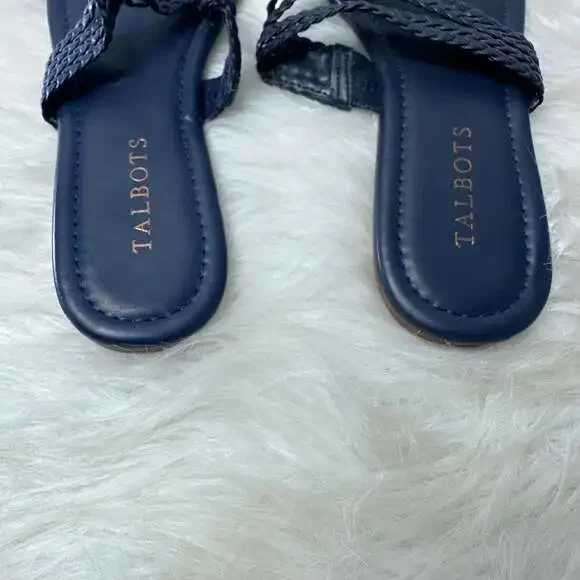 Talbots Faux Leather Women’s braided Sandal - Picture 2 of 5